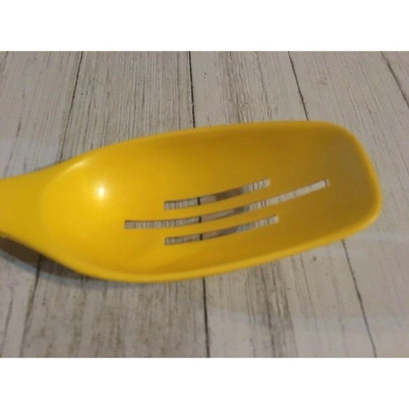 Vintage Foley #7 Golden Rod Yellow Nylon Plastic Slotted Spoon 11" - Picture 3 of 6